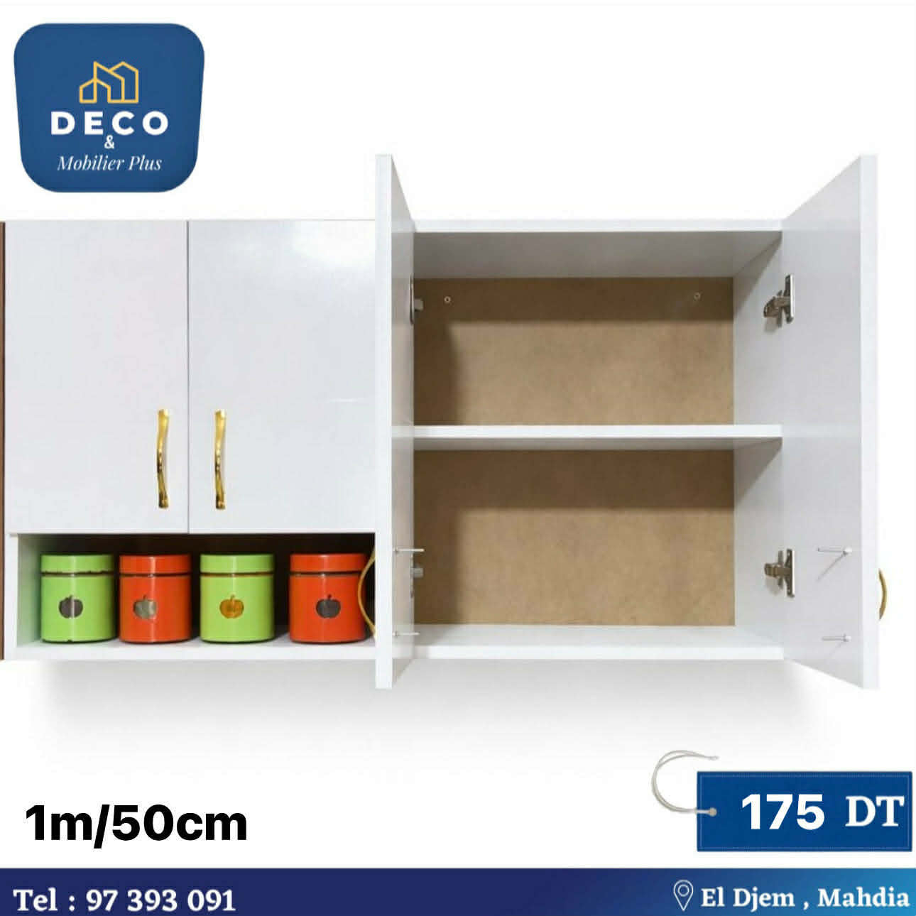 élément cuisine blanc 1m - Deco et mobiler