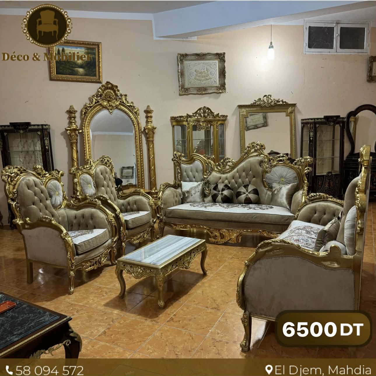 Salon Impérial Doré Classique – Collection Héritage - Deco et mobiler