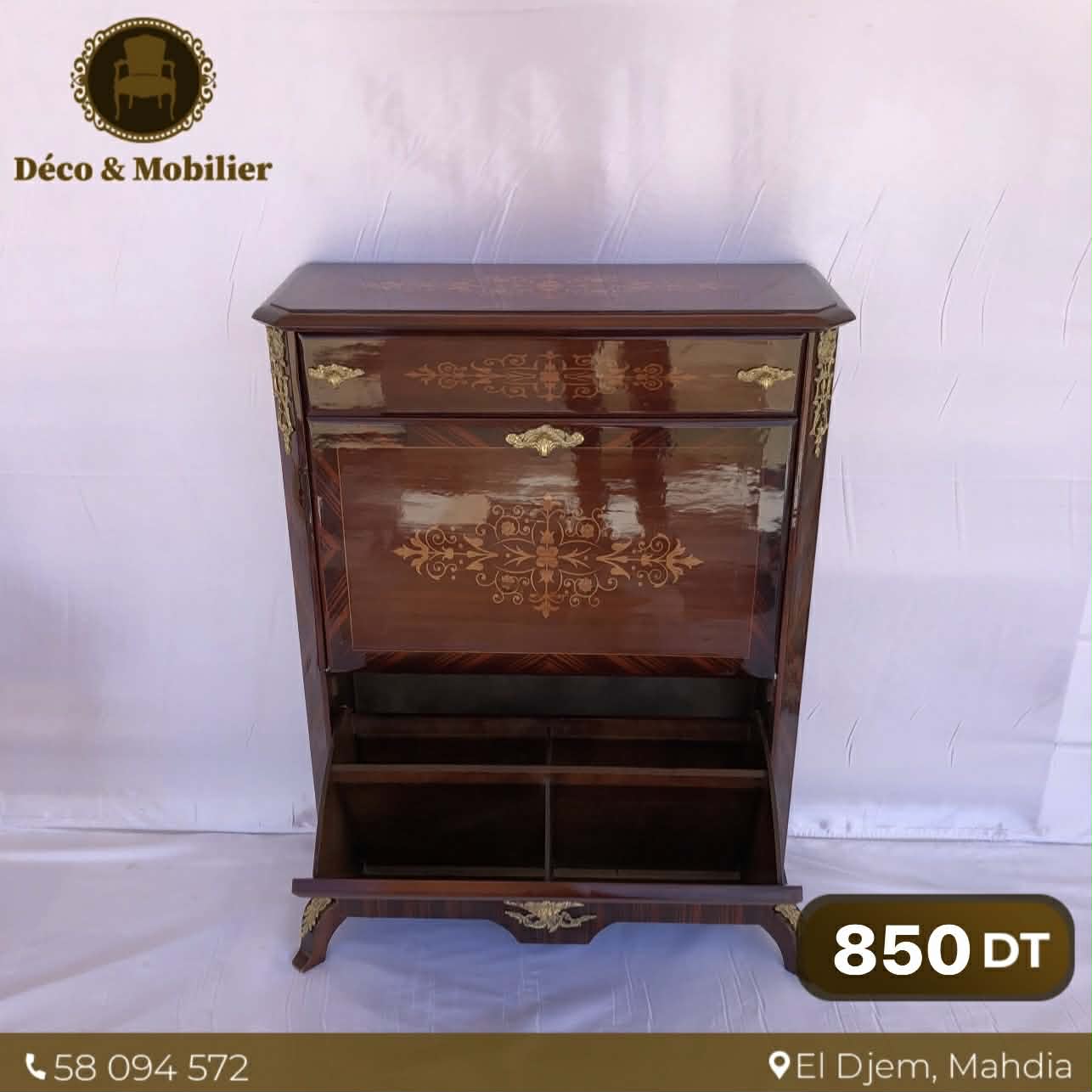 Commode Louis XV Marquetée – Rangement Élégance Classique - Deco et mobiler