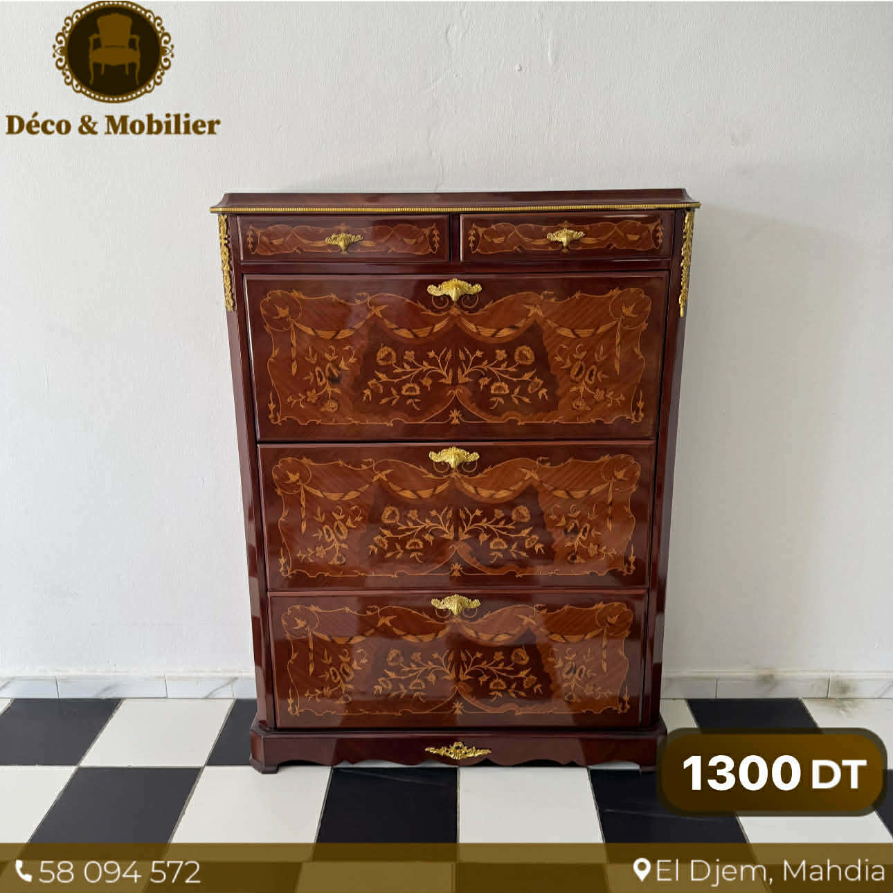 Commode Louis XV Marquetée – Élégance Prestige - Deco et mobiler
