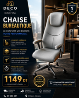 Chaise Bureautique Premium Ergonomique – Confort & Performance