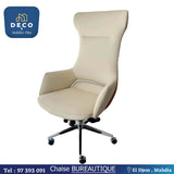 chaise bureautique confort premium beige - Deco et mobiler