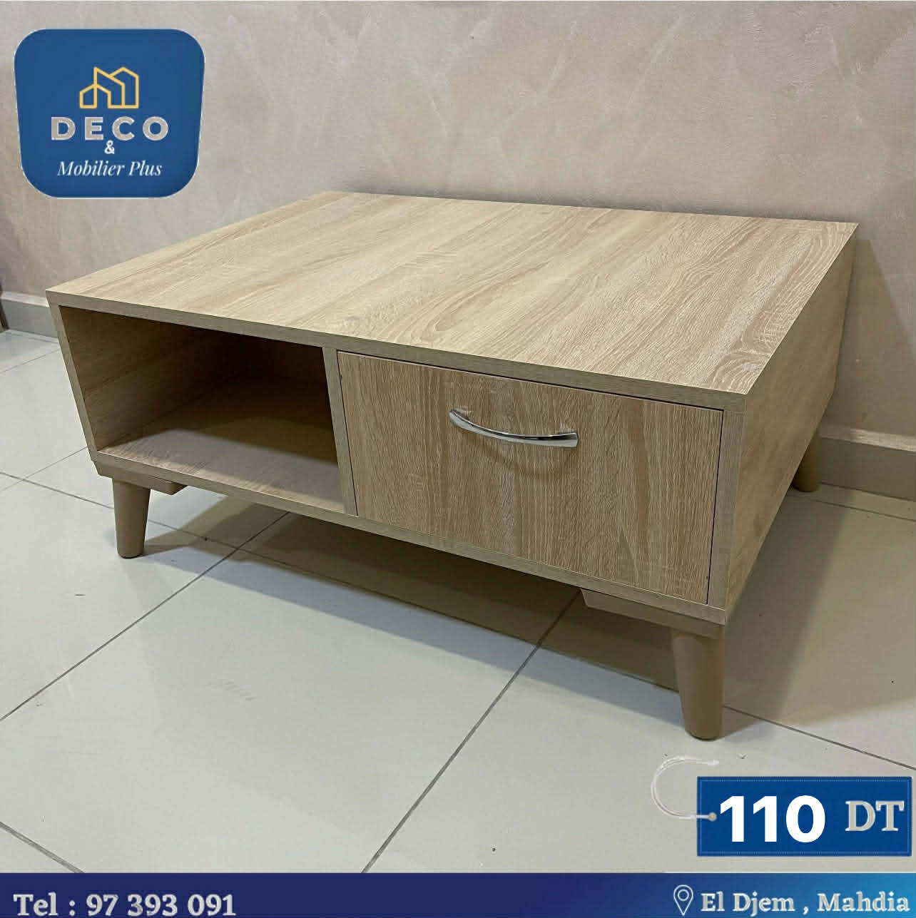 table basse beige 1 beige - Deco et mobiler