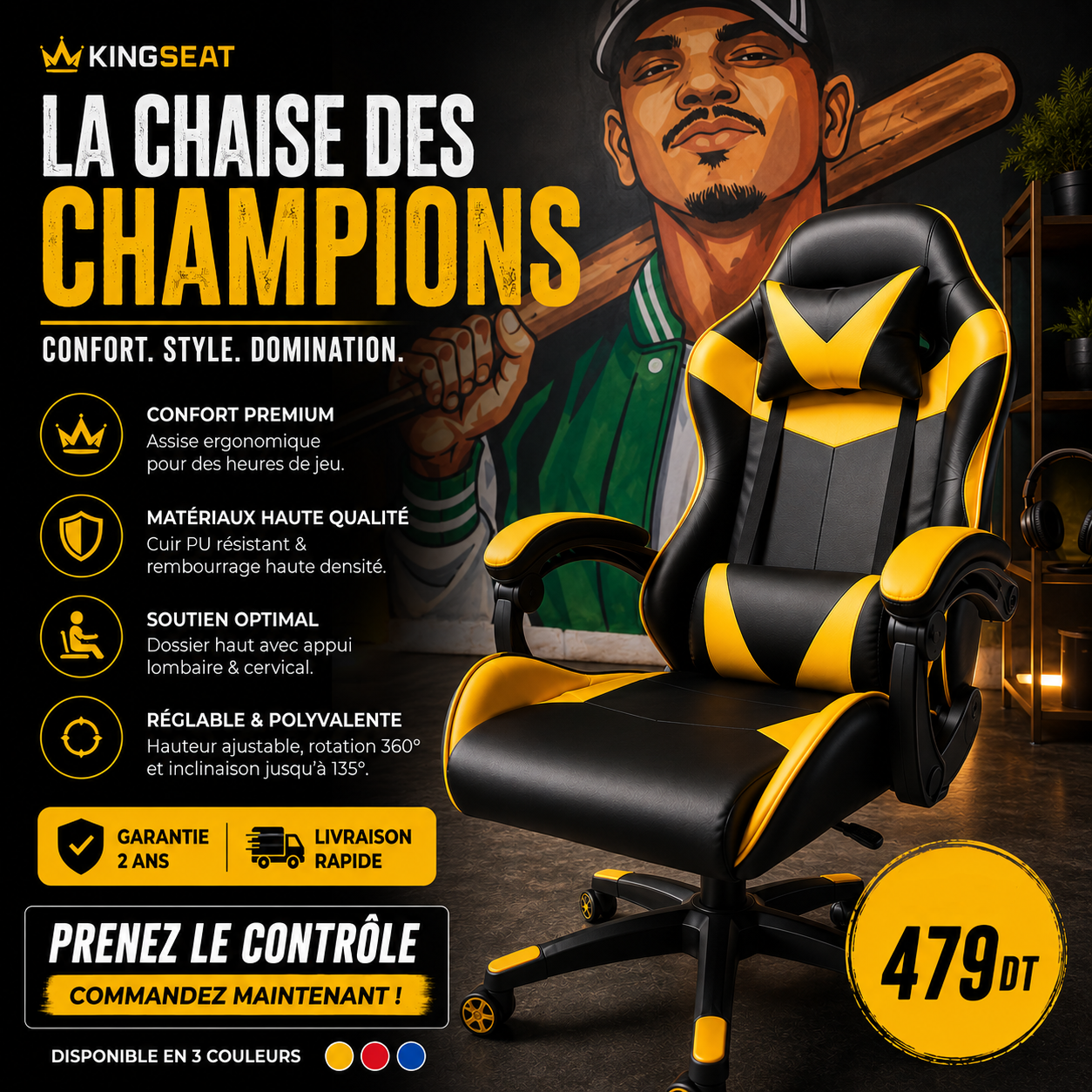 Chaise Gaming KINGSEAT Pro