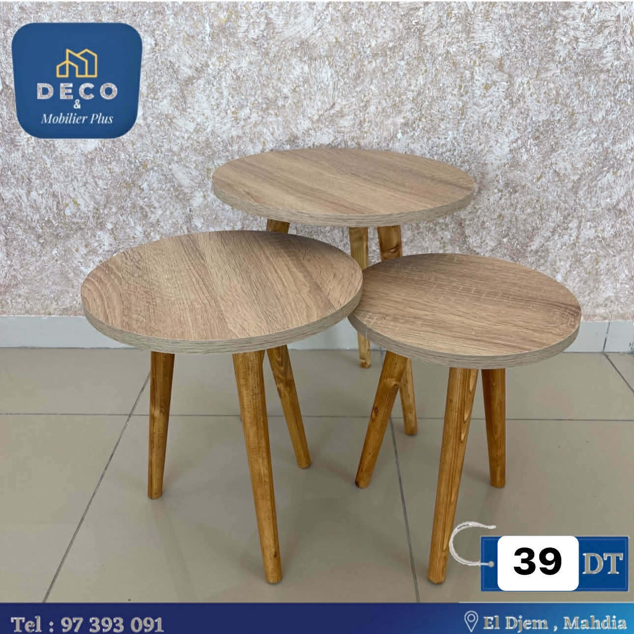 3 tables basses rondes - Deco et mobiler